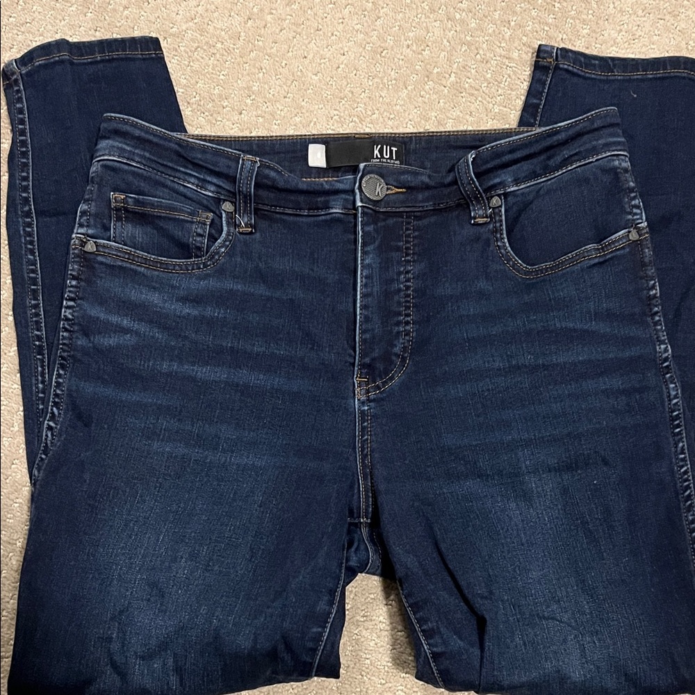 Kut from the Kloth Women's Deep Indigo Skinny Jeans